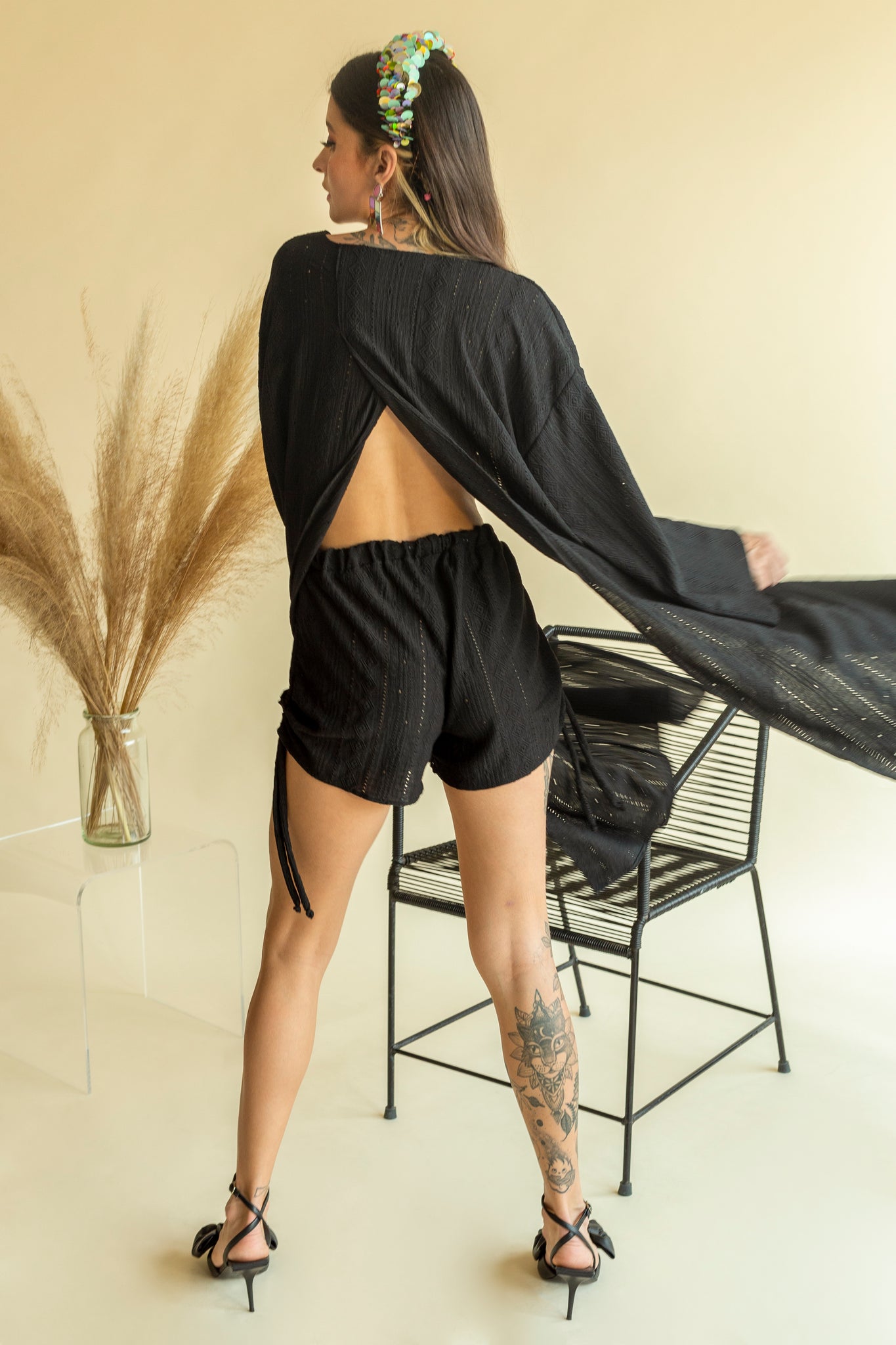 Kimono con Short de jaretas